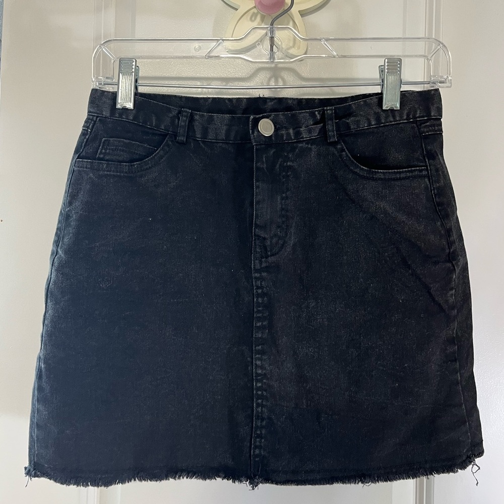 Black Fashion Nova Denim Skirt